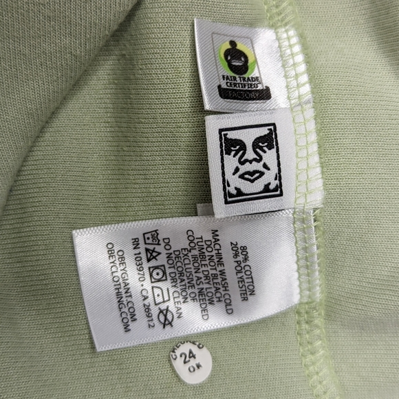 OBEY Stefano Short Sleeve Velour Polo NWT Sz M - Picture 12 of 13